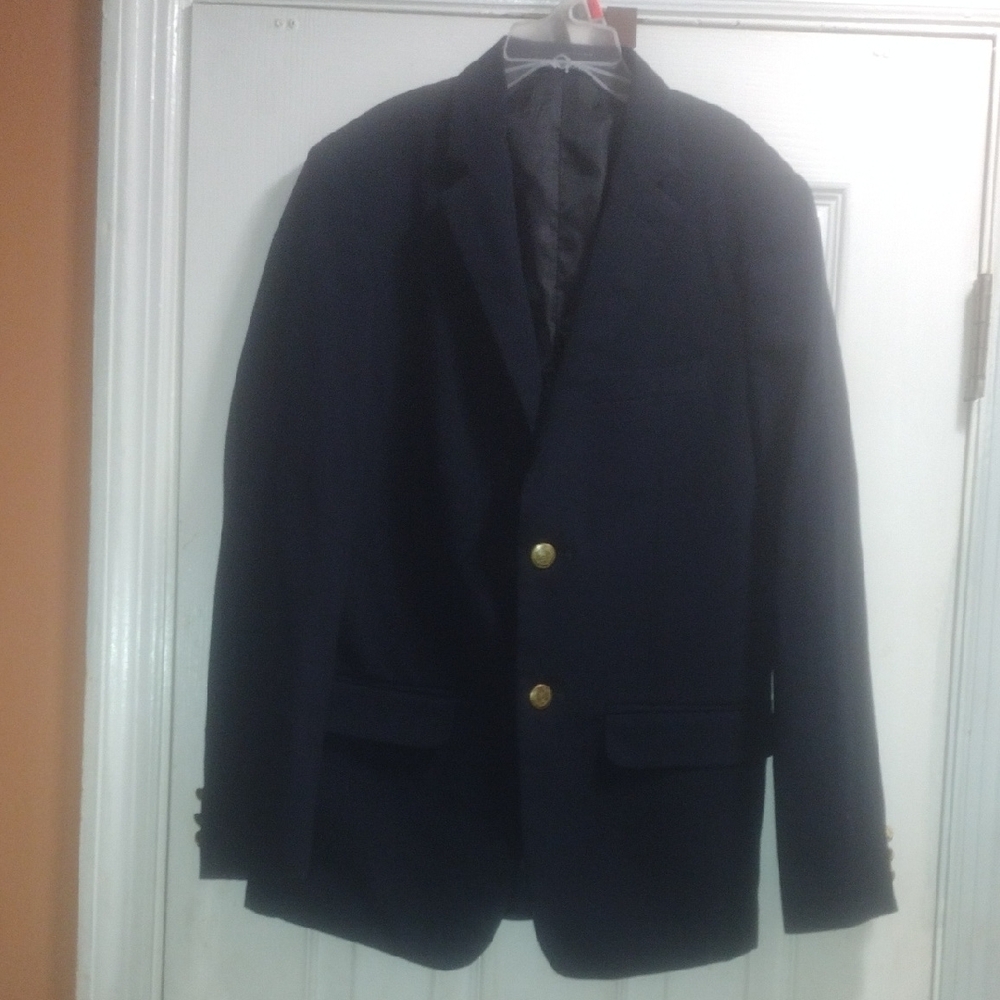 Chaps Navy Boys Blazer with Gold Buttons